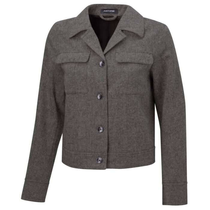 Kurzjacke mit aufgesetzten Brusttaschen