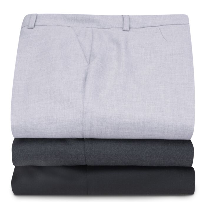 Pantalon à coupe droite avec passants de ceinture