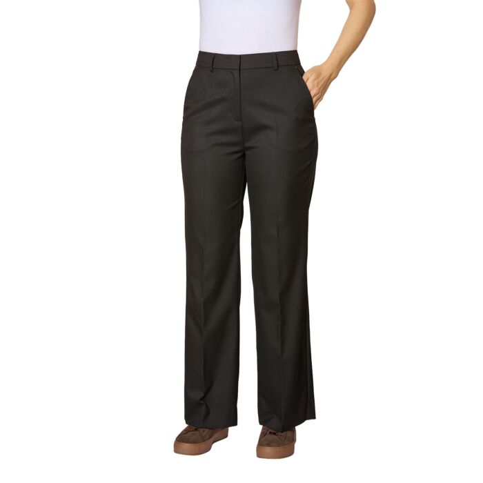 Pantalon à coupe droite avec passants de ceinture
