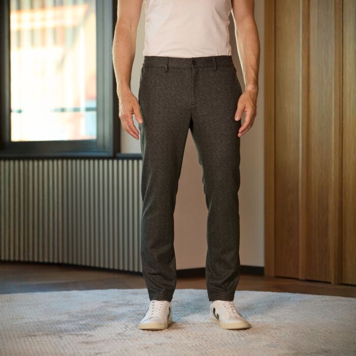 Herren Flanellhose, Slim Fit