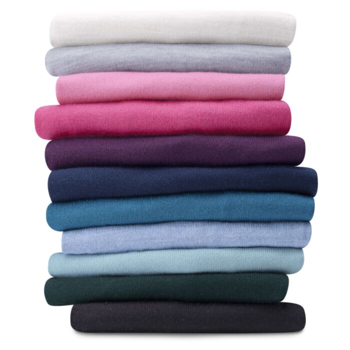 Langarm Pullover mit Merinowolle