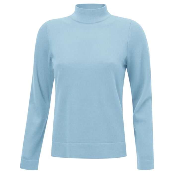 Stehkragen Pullover mit Merinowolle