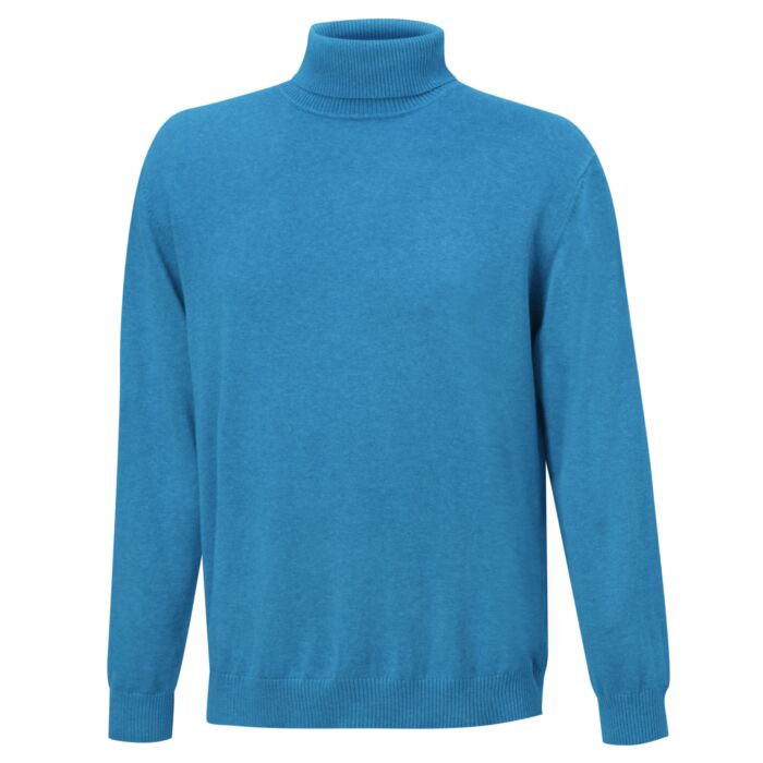 Pull à col roulé pour hommes, uni