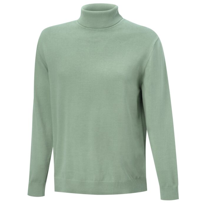 Pull à col roulé pour hommes, uni