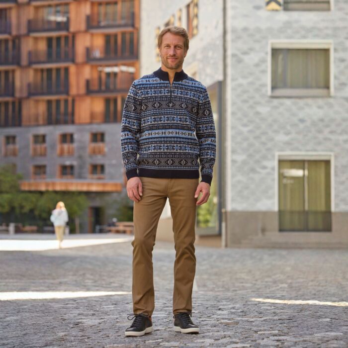 Pull camionneur pour hommes au style norvégien