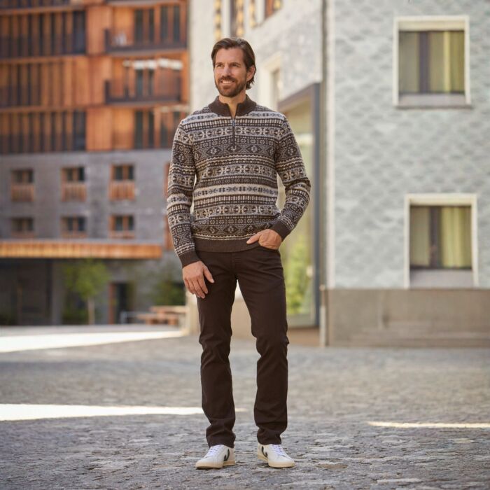 Pull camionneur pour hommes au style norvégien