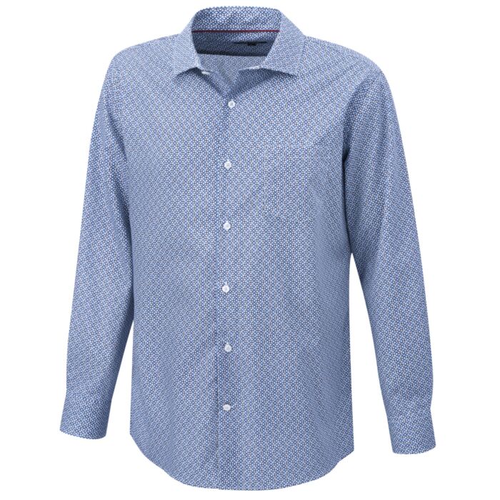 Chemise à manches longues imprimée, sans repassage