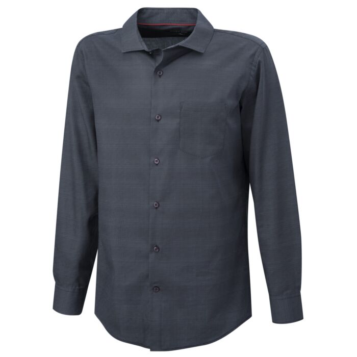 Chemise à manches longues imprimée, sans repassage