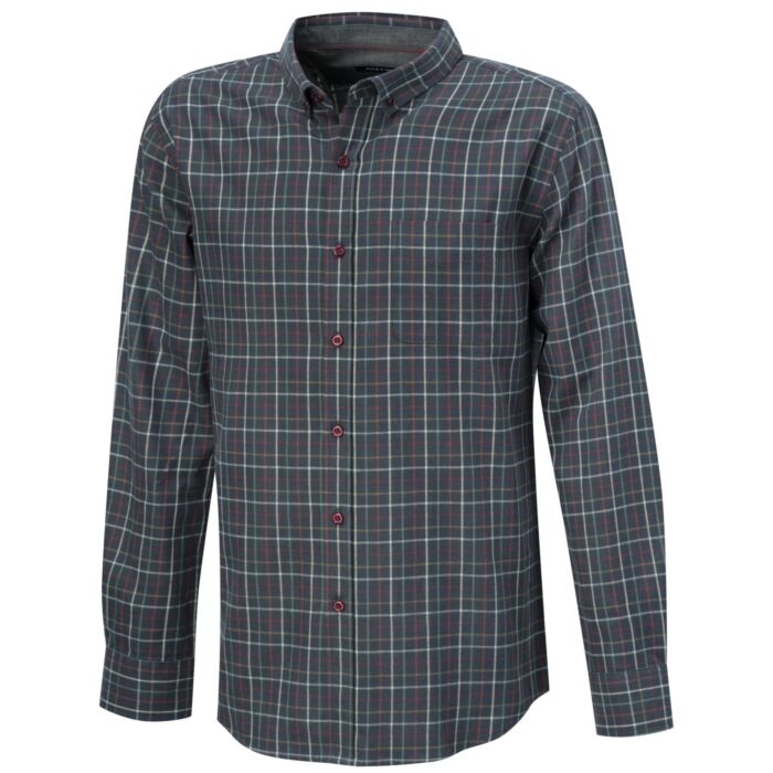 Chemise en flanelle à carreaux, double face grattée