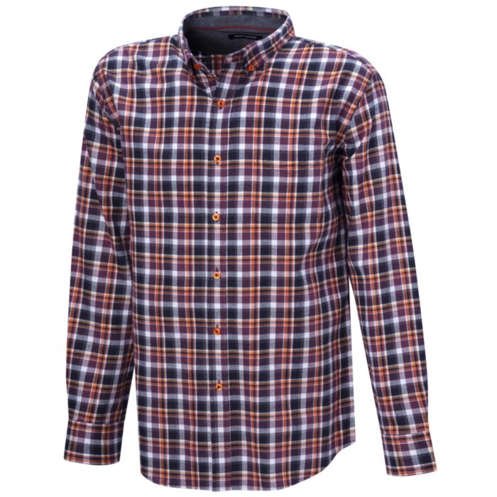 Chemise en flanelle à carreaux, double face grattée