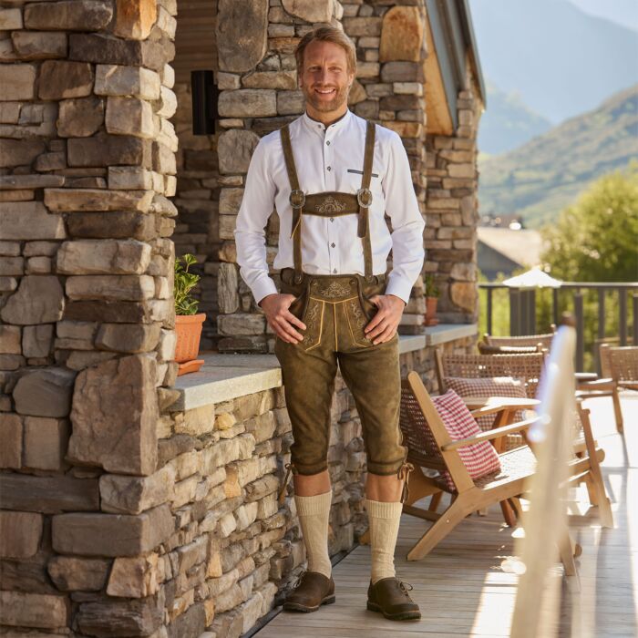 Trachtenhemd mit Stehkragen