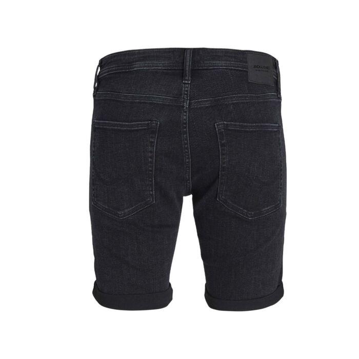 JACK&JONES Jeans Shorts «Rick», blau/schwarz