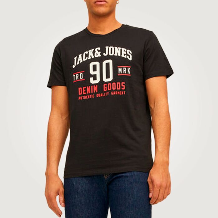 JACK&JONES T-shirts «Crew Neck» avec imprimé, pack de 3