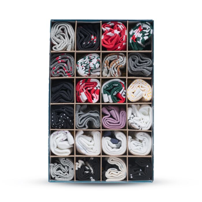 Only Calendrier de l'Avent Chaussettes X-mas, box de 24 paires