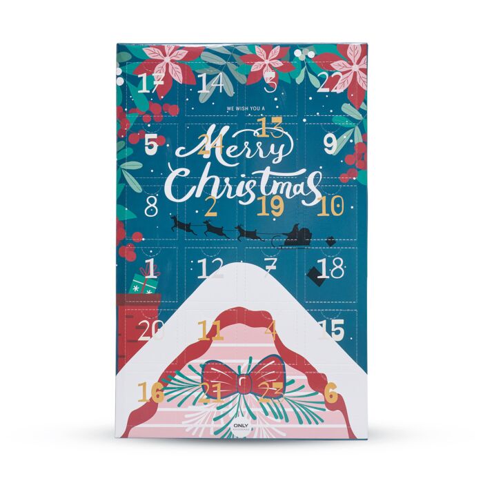 Only Calendrier de l'Avent Chaussettes X-mas, box de 24 paires