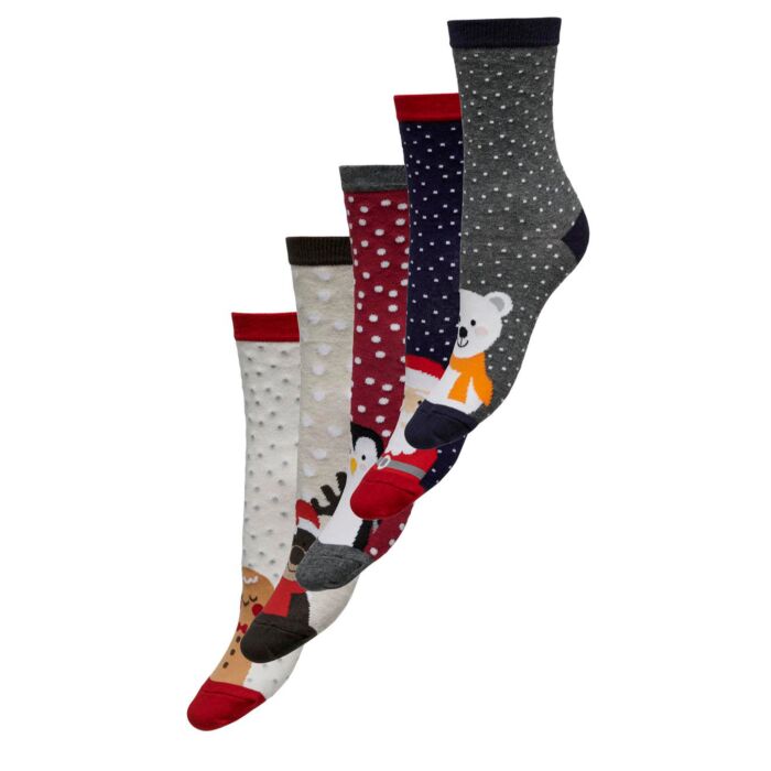 Only Chaussettes «X-mas», pack de 5 paires main product photo