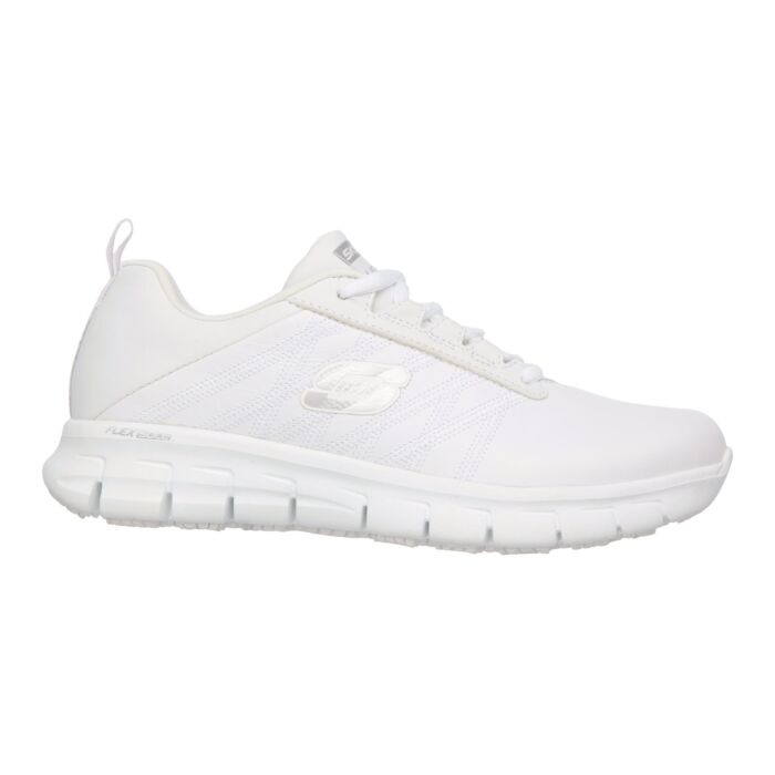 SKECHERS WORK Damen-Schnürschuh «Sure Track», Leder