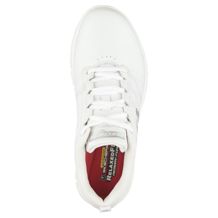 SKECHERS WORK Damen-Schnürschuh «Sure Track», Leder