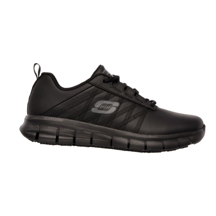 SKECHERS WORK Damen-Schnürschuh «Sure Track», Leder