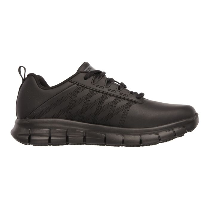 SKECHERS WORK Damen-Schnürschuh «Sure Track», Leder