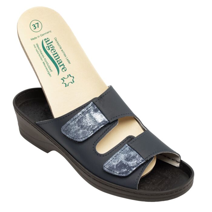 ALGEMARE Mules pour dames, avec détails argentés