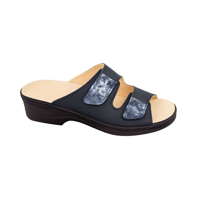ALGEMARE Mules pour dames, avec détails argentés