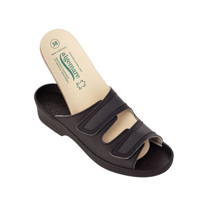 Algemare Mule, largeur confort G, noir