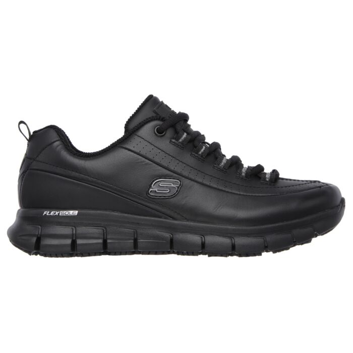 Chaussures de travail SKECHERS en cuir, antidérapantes