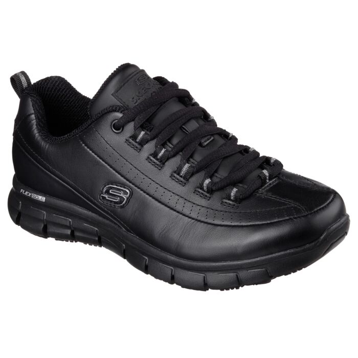 Chaussures de travail SKECHERS en cuir, antidérapantes