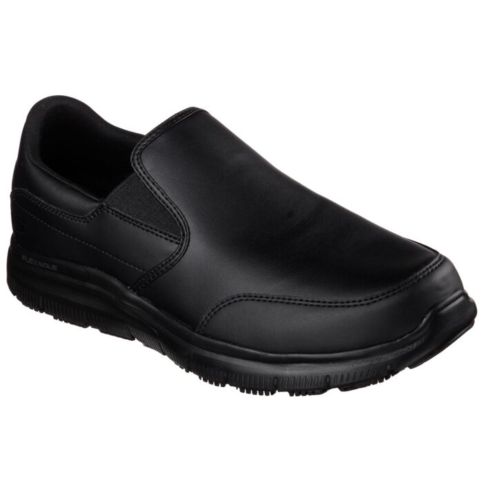 SKECHERS Herren-Slippers, Arbeitsschuhe, Leder