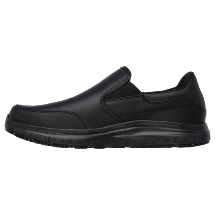 SKECHERS Herren-Slippers, Arbeitsschuhe, Leder