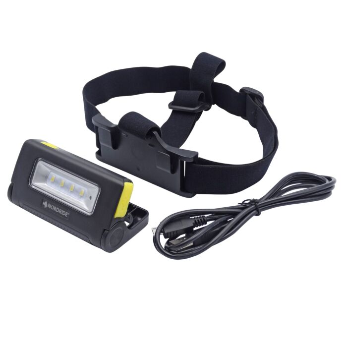 Nordride Lampe frontale et de travail Duo, LED SMD rechargeable
