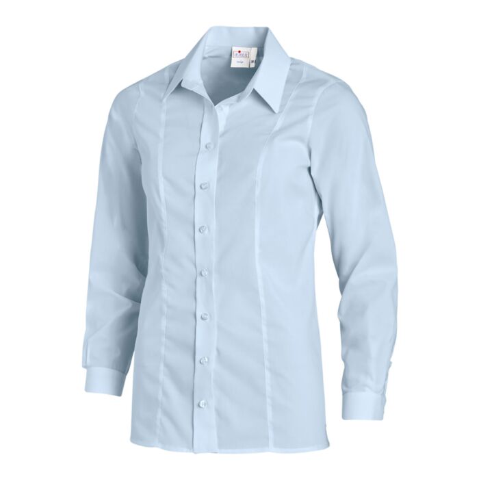 Bluse Material-Mix chlorecht langarm