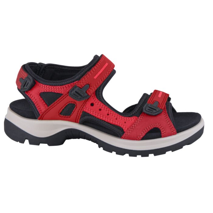 ECCO Sandales en nubuck et fermeture velcro