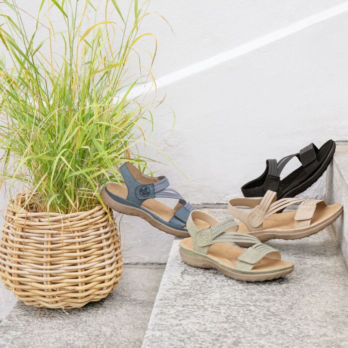 Rieker Sandale mit Elastbändern