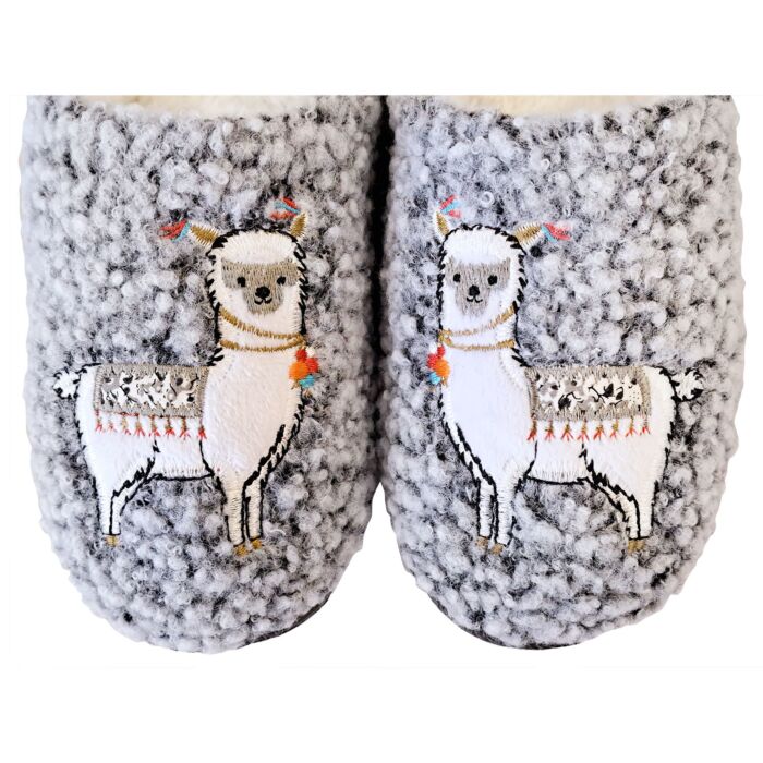 Chaussures de bien-être pour femmes avec motif de paresseux, semelle souple