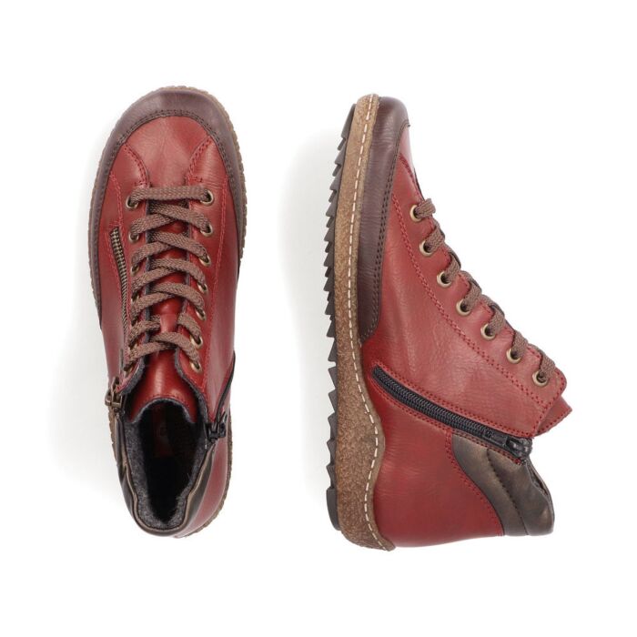 RIEKER Damen Schnürstiefelette, wasserabweisend
