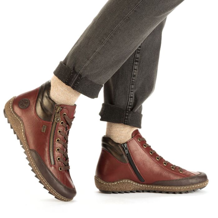 RIEKER Damen Schnürstiefelette, wasserabweisend
