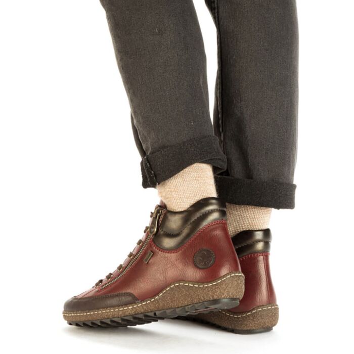 RIEKER Damen Schnürstiefelette, wasserabweisend