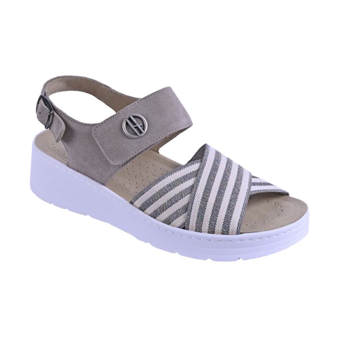 Hickersberger Sandalette mit Kräuter-Fussbett taupe