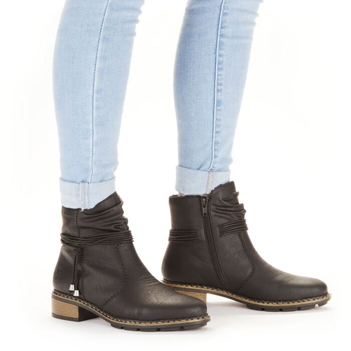 RIEKER Bottines pour dames, matière souple