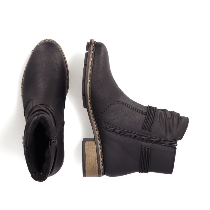 RIEKER Bottines pour dames, matière souple
