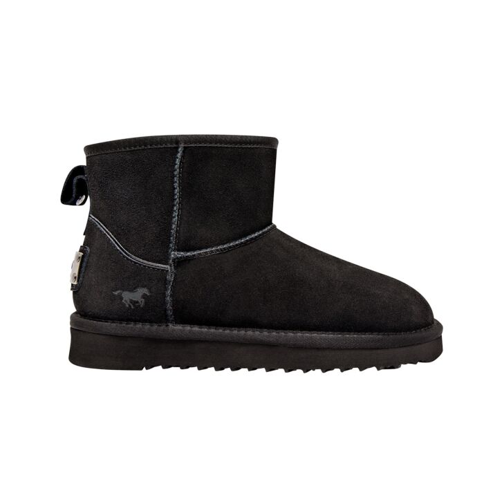 MUSTANG Damen-Kurzstiefelette, Nubukleder