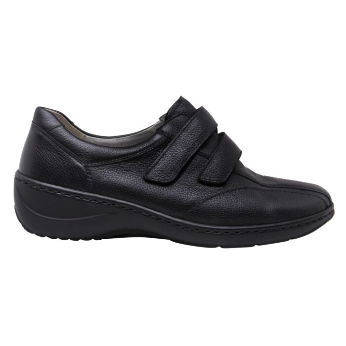WALDLÄUFER Damen-Klettslipper, Leder