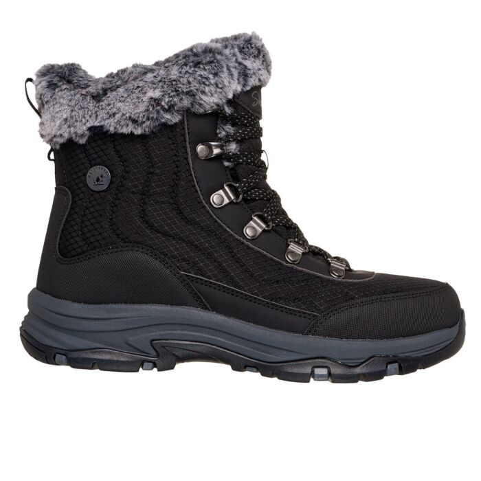 SKECHERS Damen Schnürstiefel, wasserdicht mit Warmfutter und Memory Foam