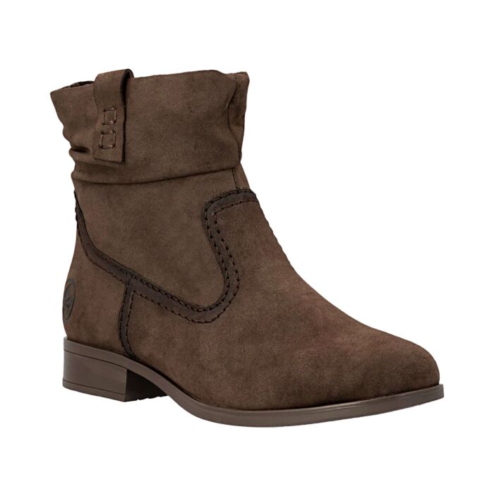 RIEKER Stiefelette Damen, Softmaterial mit Wechselfussbett