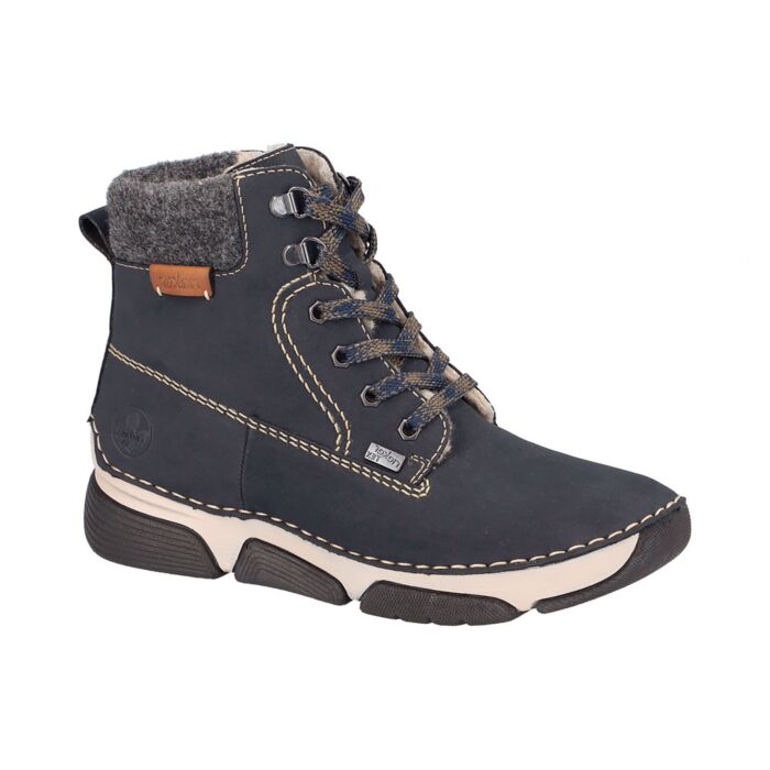 RIEKER Schnürstiefel Damen, Softmaterial mit RIEKER TEX Membran