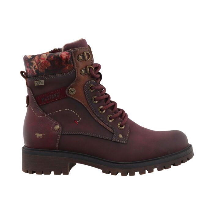 MUSTANG Schnürstiefelette Damen, Softmaterial mit Warmfutter