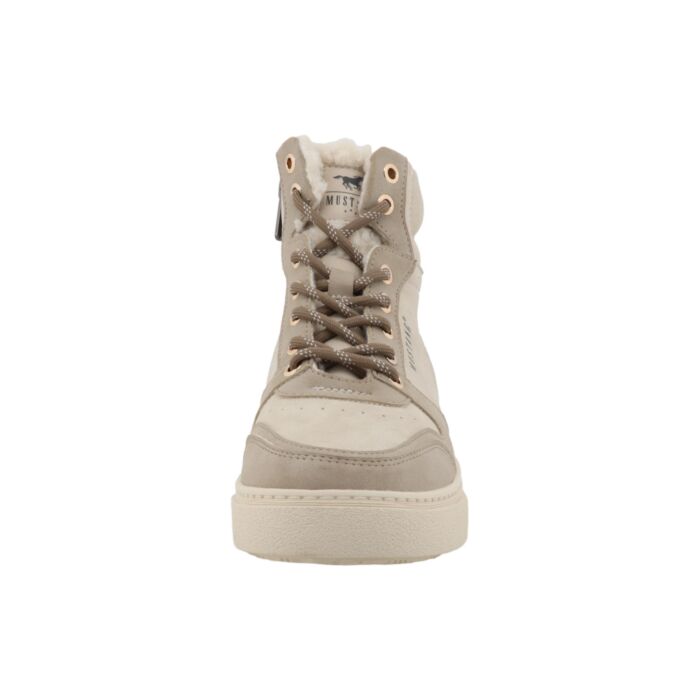 MUSTANG Mid Cut Sneaker Damen, Softmaterial mit Warmfutter