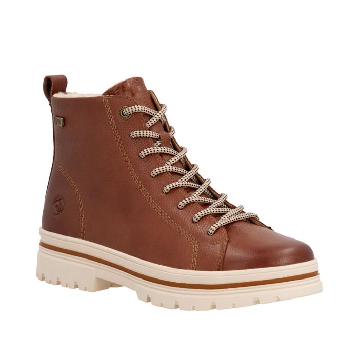 REMONTE Schnürstiefel Damen, Glattleder mit REMONTE TEX-Membran